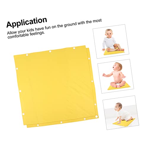Toddmomy 1Pc Thicken Baby Infants Playing Children'S Large Carpet Thick Room For Soft Living Yellow Crawling Anti Cartoon Kidsyellow Comfortable Slip Rug Play Ground Kids Mat Peuters - Afbeelding 6