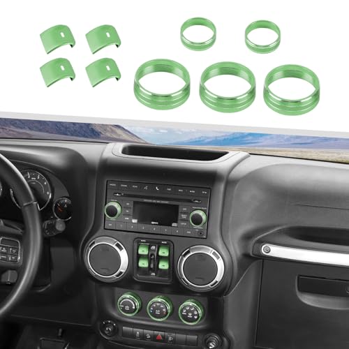 Accessoire intérieur Jeep Wrangler JK vert pour sorties tout-terrain