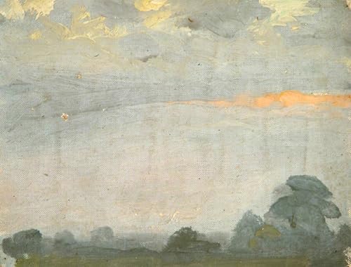 Impression sur toile Alberi e Cielo Luminoso pour habiller un grand mur de salon