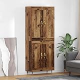 Poids maximal: 60 kg INLIFE Haut Armoire Bois Ancien 69,5 x 34 x 180 cm Bois d\'ingénierie-3402739