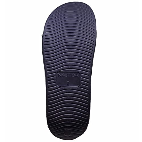 Image of Nautica Men's Open Toe Slide Sandals - Comfortable Indoor & Outdoor Shower Slippers