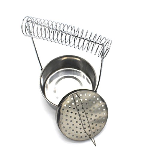 Image of Stainless Steel Paint Brush Washer Cleaner Cleaning Pot Oil Painting Washing Bucket Wash Pen Holder Art Supplies Tool
