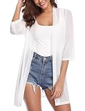 【Soft&Light Cardigan】: 95% polyester, 5% spandex. With good breathability, comfort, elasticity, non-fading, and non-balling characteristics. It is the best choice for daily wear. 【Unique Design】: Thin knitting mesh material, perfect for summer and wi...