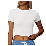 👚Damen Blusen Sommer Kurzarm Kalte Schulter Sexy V-Ausschnitt Reißverschluss Bluse Tunika Oberteile T-Shirt Tops Lose Sommerbluse Leopard Shirt