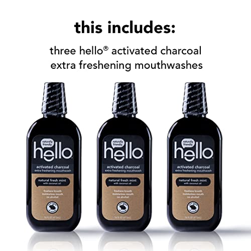 Hello 1527 Activated Charcoal Extra Freshening Mouthwash thumb #2