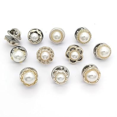 DAZZLIQ 10pcs Safety Buttons for Women Brooch Pearl Brooches Buttons Tiny Safety Buttons for Stylish Shirt Decoration Without Sewing Pins for Brooches Hoods, Caps, and Sleeves Clothing Accessories DIY Crafts (B0D8WQ366L) Amazon Price History, Amazon Price Tracker