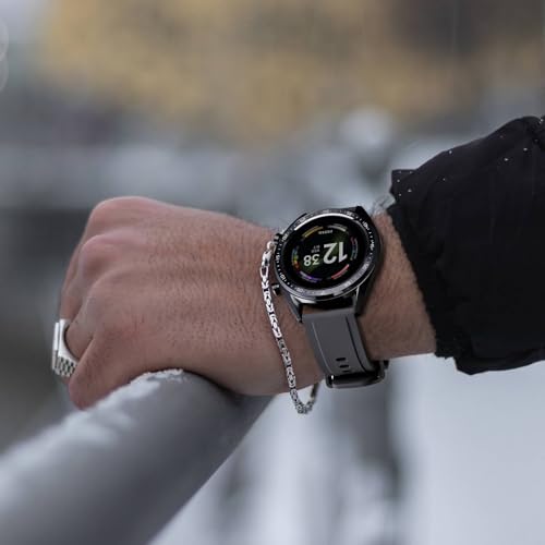 BISONSTRAP Flexibles Uhrenarmband 18mm 20mm 22mm 24mm Silikon, Uhrenarmbänder für Herren und Damen, Schnellverschluss Ersatzbänder Armband – Bild 6