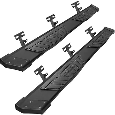 COMNOVA Aluminum Running Boards Compatible with 2009-2018 Dodge Ram 1500 Crew Cab, 2010-2024 Ram 2500 3500 Crew Cab(Incl. 2019-2024 Classic). 6.5 Inch Ram Side Steps Step Bars. Cover