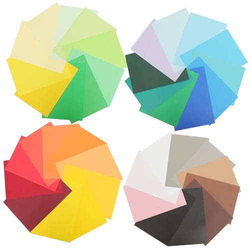 Artibetter 50枚 混色カード紙 軽量コンパクトで持ち運び便利 手作りクラフト用材料 幼稚園児向けお絵描き画用紙 素材の 用工作用紙