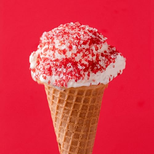Image of Sweets Indeed Peppermint Sugar Topping - 5.11 oz Holiday Candy Cane Finish | Festive Peppermint Sugar for Cakes, Cookies, Hot Cocoa & Christmas Desserts