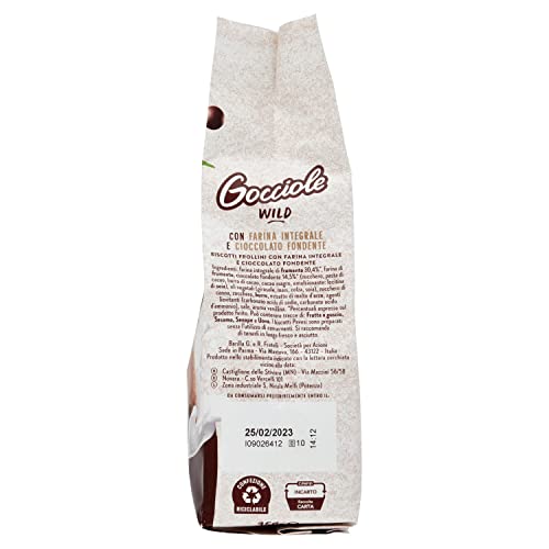 Pavesi Biscotti Gocciole Cioccolato Wild Integrali, Biscotti da Colazione - 350 gr - Immagine 3