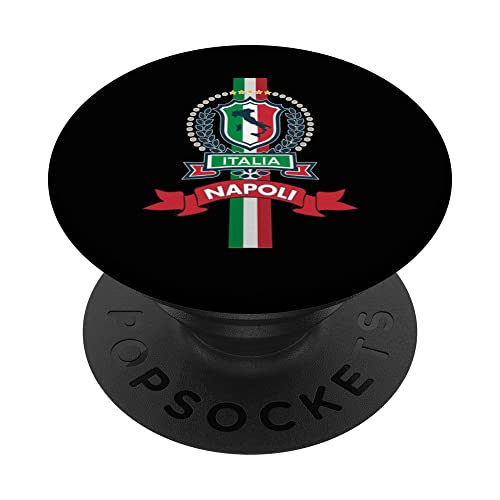 Napoli Italy Vacation - Naples Souvenir PopSockets Swappable PopGrip, Black