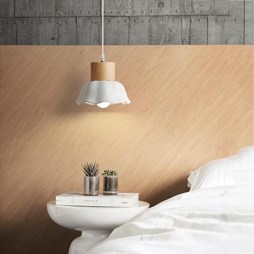Lampe suspendue céramique fleur E27 : éclairez sans éblouir - 2