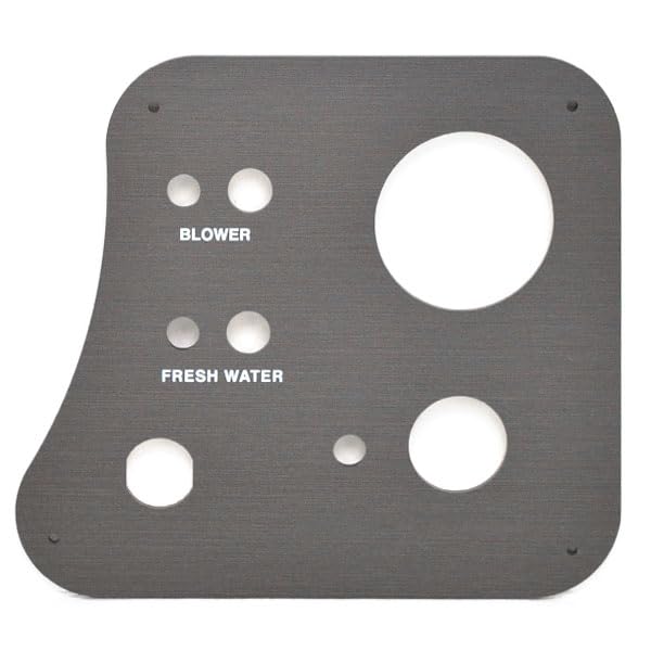 Hurricane Boat Blank Ignition Panel 286189 | SunDeck Sport Dark Gray