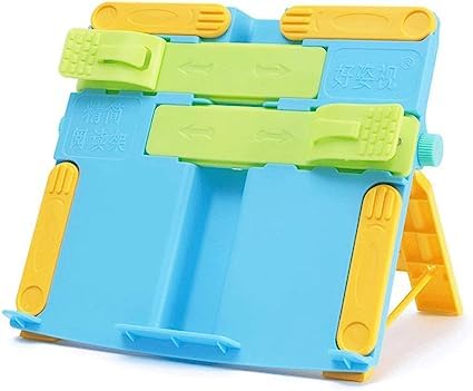 FEELING MALL Foldable Book Stand Holder Portable Bookends Book Stand Reading Support for Student Children Writing Bracket Office Accessories (Multicolor, 1Pcs)