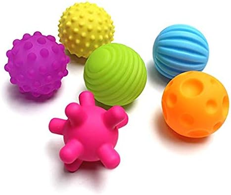 Hiliroom 6 Pcs Balle Sensorielle Bebe Montessori Boules Sensorielles Bebe Silicone Massage Doux Balle Main Catch Son Enfant Tactile Main Balle Amazon Fr Jeux Et Jouets