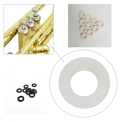 Reparatur Trompete Ersatzteile, CAASFOOY 27 Stück kleines Reparaturwerkzeug, Kolbenfederventile Korklager für Trompete, Instrumententeile