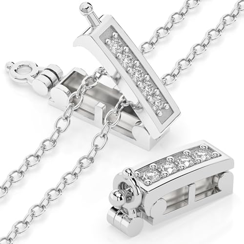 Infinity Clips Necklace Shortener 2 Pc Set for Thin Chains 18K Gold Plated Brass Necklace Shortener Clasp with Cubic Zirconia Accents