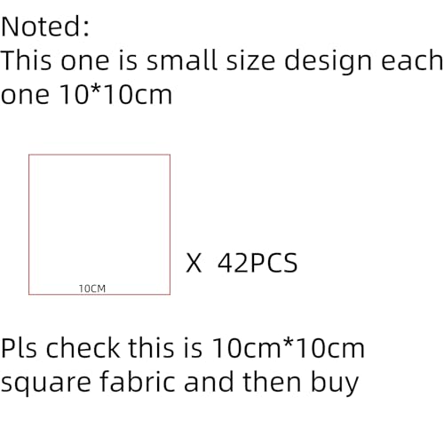Image of Cotton Fabric DIY Making Supplies Quilting Patchwork Fabric Fat Quarter Bundles DIY for Quilting Cotton Patchwork Cushions (42pcs Purple, 10cm*10cm)