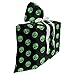 ABAKUHAUS Extraterrestre Sac Cadeau pour Fête Prénatale, Conception martienne, Pochette en Tissu Réutilisable de Fête avec 3 Rubans, 70 x 80 cm, Fern Vert Noir