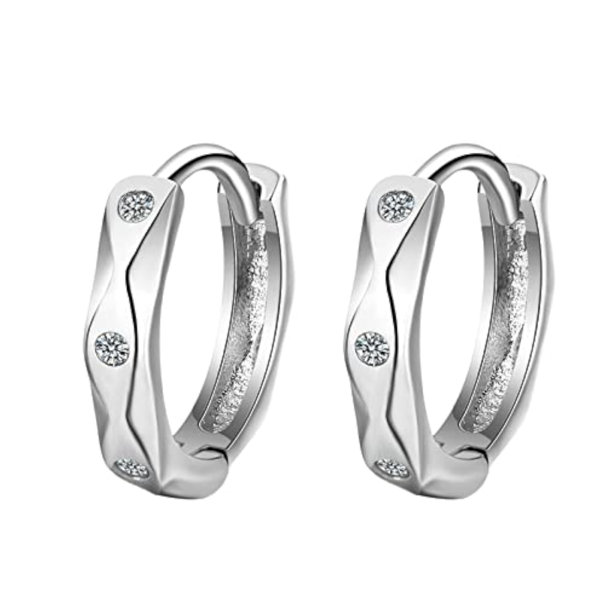 Women's Luxury Crystal Heart Round Earrings
