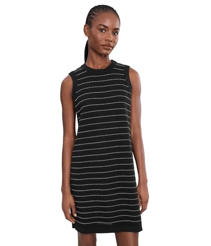 varley knit dress Varley, Womens, Mindy Contrast Stitch Knit Dress, Black, XX-Small at Amazon  Women's Clothing store