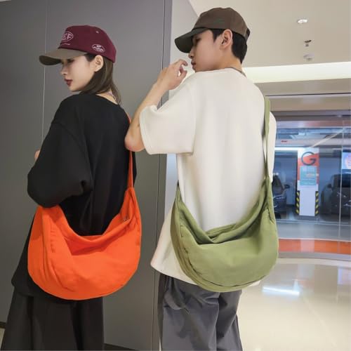 Sac messenger d'étudiant grand format en toile grise à épaule