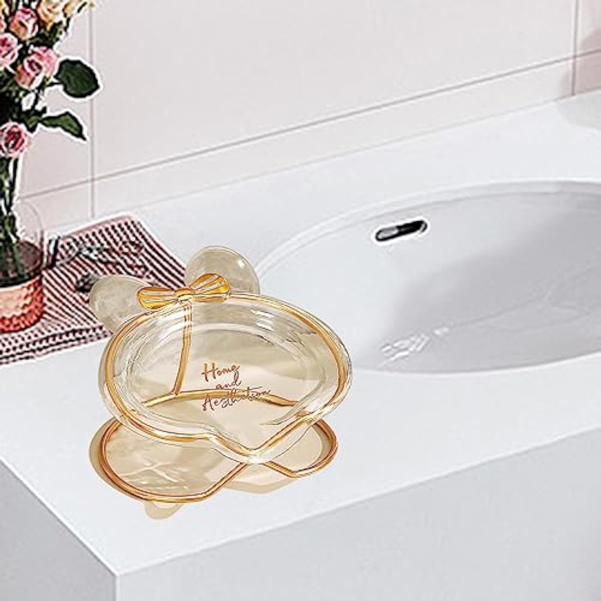 Decorative Household Soap Holder for Toilet, Clear