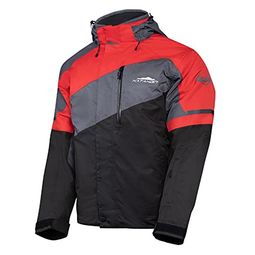 Katahdin Gear Recon Jacket Mens, Black/Grey/RED - X-Large