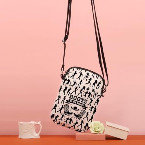 TSOTMO Boots On The Ground Crossbody Bag Western Dance Gift Line Dancing Gift Line Dance Shoulder Bag for Women4