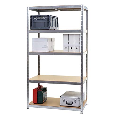 Mendler HWC-E33 - Estantería para cargas pesadas (875 kg, acero galvanizado, 200 x 100 x 60 cm)