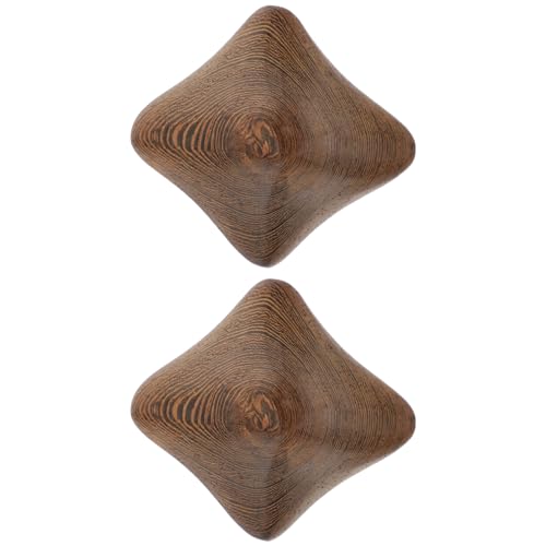 NOLITOY 1 Juego Balón De Salud Wengué Juguete Masajeador De Ejercicios De Mano Adorno De Escritorio Bola De Masaje De Acupuntura Bola De Acupresión Decoración De Escritorio Coffee 2 Piezas