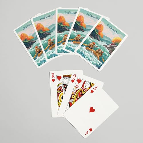 Baraja Lantern Press Delaware 52 Naipes Poker miniatura 7