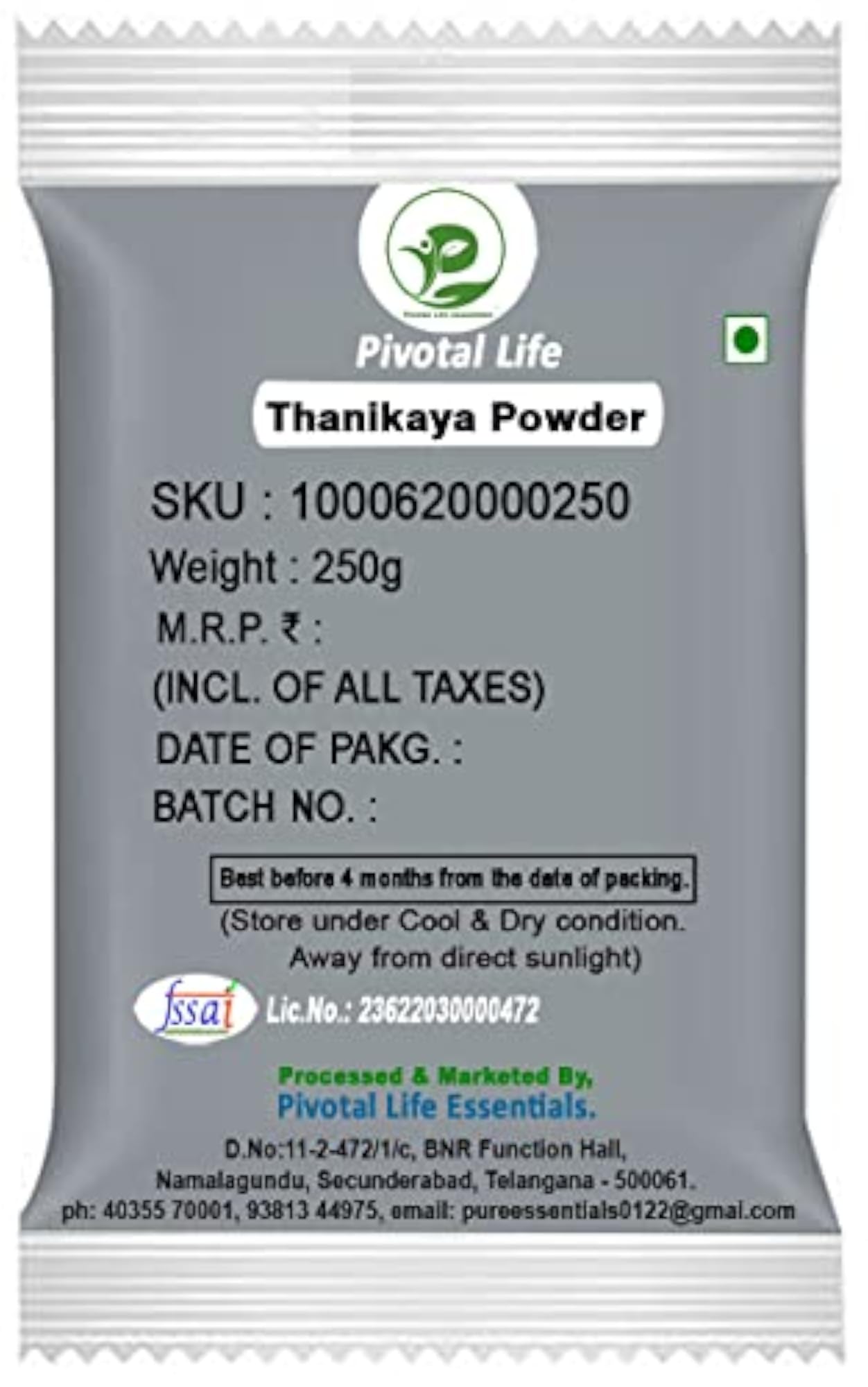Thanikaya Powder 250g for Digestive Support