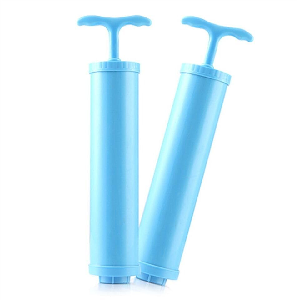 DREAWOO 1pc Manual Suction Pump Blue Fit for Vacuum Bags Vacuum Bag Pump Clothes Storage