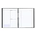 NotePro Undated Daily Planner, Black, 200 Pages,10 3/4 x 8-1/2 Inches