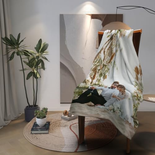 Miniatura 2 de Manta de fotos personalizada, manta de forro polar suave para adultos, adecuada para Halloween, Navidad, cumpleaños, regalo personalizado