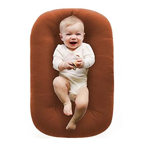 Image of Baby Lounger, Baby Lounger for Newborn, Infant Lounger for Baby Rest and Activity - Comfort Skin-Friendly Breathable (Brown)