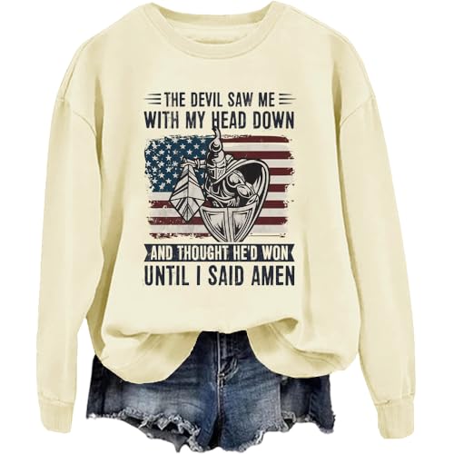 The Devil Saw Me With My Head Down Sweatshirt, Jesus Sweatshirts, Christian Shirts, Unisex