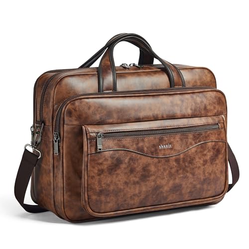 Image of Shrrie Vegan Leather Laptop Bag 17 to 17.3 Inch for Men and Women