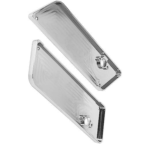 Cubierta para cierre de alforjas de motocicleta, compatible con Harley Davidson Touring Street Glide, Electra Glide, Road Glide y Road King (1993-2013), cromo miniatura 5