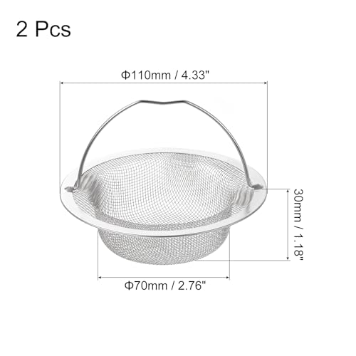 Colador para fregadero de cocina acero inoxidable 2 unidades miniatura 2