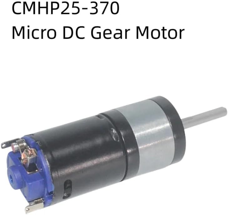 CMHP25-370 Micro DC Gear Motor Large Torque/Power For Intelligent Car/For DIY Model 6V12V - (Speed(RPM): 12v563rpm)