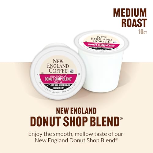 Image of New England Coffee Single Serve Pods, Donut Shop Blend Light Roast 10 Count (Pack of 6)