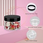 36 Pack 4 OZ Plastic Jars with Lids, BPA Free, Reusable, Refillable Transparent Cosmetic Containers for Bath Salts, Cosmetics, Powders, Beauty Product and Small Accessories - Image 2