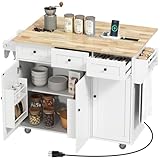 HOMCOM Rolling Kitchen Island...