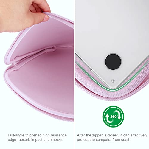 Image of ARVOK 15 15.6 16 inch Laptop Sleeve Ultra-Thin Case MacBook pro 16 inch Sleeve Water-Resistant Notebook Computer Pocket Tablet Briefcase Carrying Bag /Pouch Skin Cover for HP /Dell /Lenovo /Asus /Acer Pink