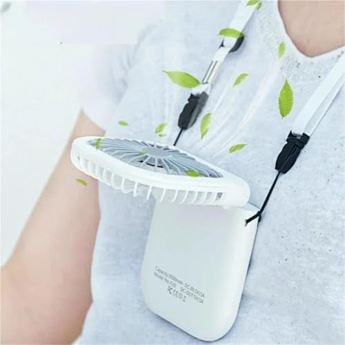 Ventilador de cuello portátil y de mano recargable para viajes 3