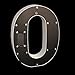 Ruilogod Plastic Pub English O Letter Alphabet Free DIY Hanging LED Light White (id: 2d3 dd7 8e8 2bc 60e