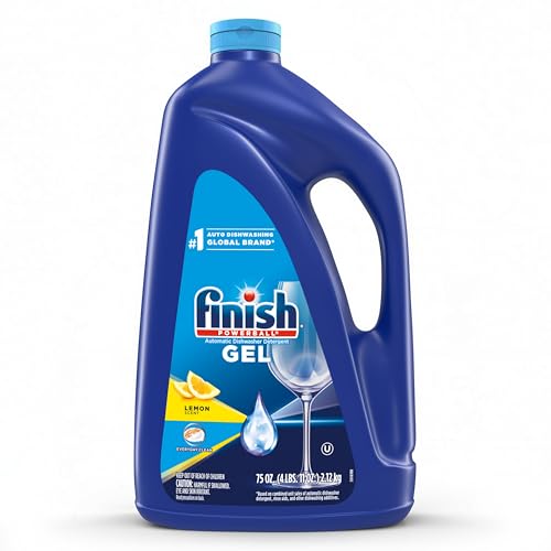 Finish Gel Liquid Dishwasher Detergent, Advanced...